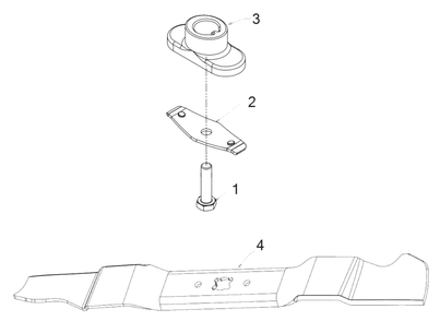 Blade Diagram and Parts List for 11A-A1S5345 2018 Yard Machines Lawn Mower